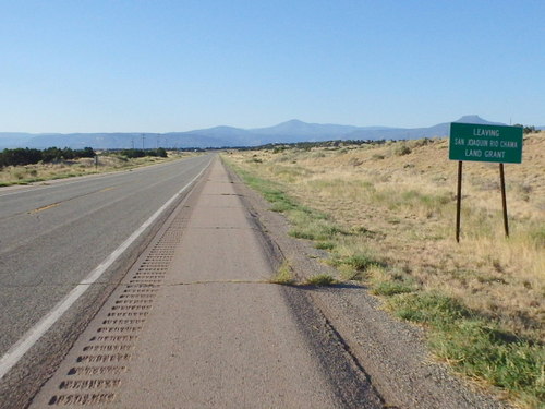 GDMBR: Leaving the San Joaquin Rio Chama Land Grant.